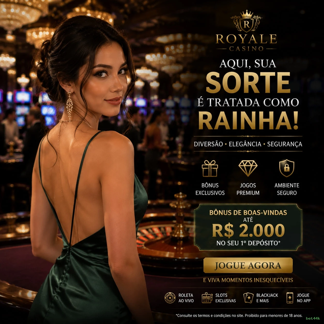 Cassino bet44k - mesas ao vivo e jogos